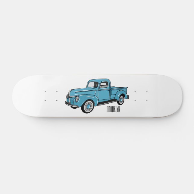 Skateboard Illustration classique de la caricature pour camio (Horz)