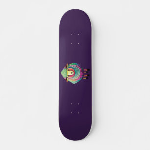 Skateboard Illustration colorée des moutons