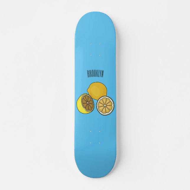 Skateboard Illustration de citron (Devant)