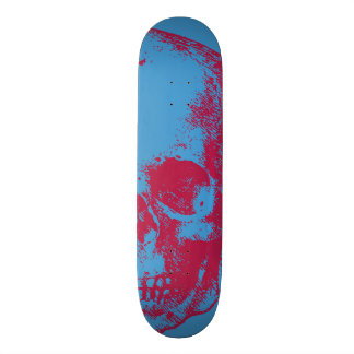 Skateboard Illustration de crâne