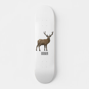 Skateboard Illustration de dessin sur le cerf