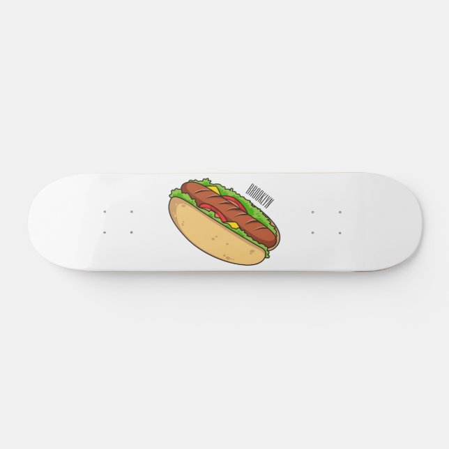 Skateboard Illustration de Hot dog (Horz)