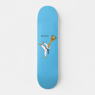 Skateboard Illustration de la girafe de Kung Fu 