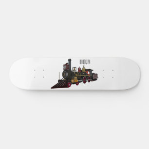 Skateboard Illustration de la locomotive à vapeur