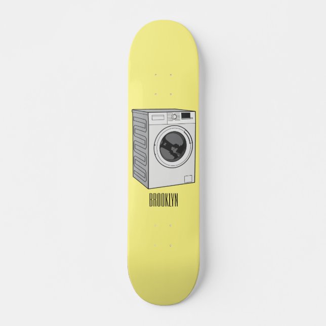 Skateboard Illustration de la machine à laver (Devant)