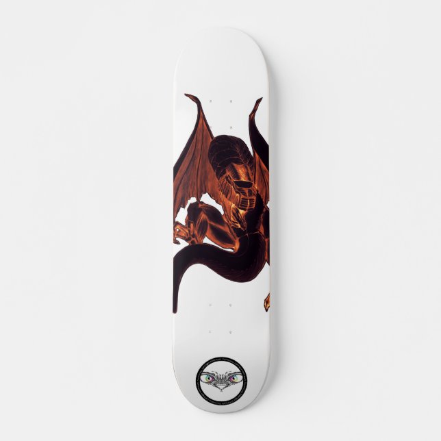 Skateboard Illustration de la peau foncée du dragon (Devant)