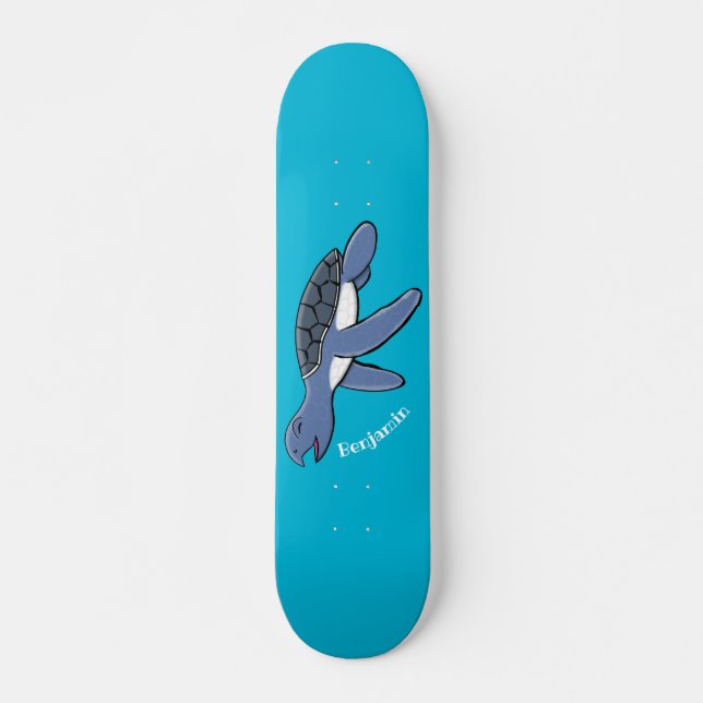 Skateboard Illustration de la petite tortue de mer (Devant)
