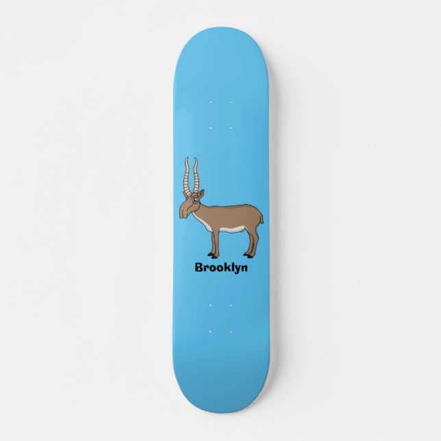Skateboard Illustration de l'antilope de Saiga (Devant)