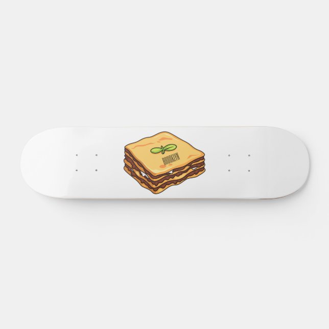 Skateboard Illustration de Lasagna (Horz)