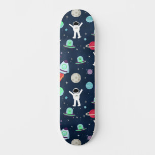 Skateboard illustration de motif spatial