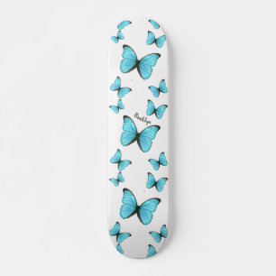 Skateboard Illustration de papillons Morpho