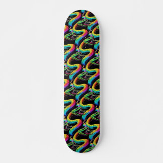 Skateboard Illustration de serpent coloré