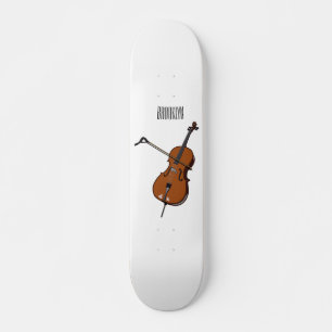Skateboard Illustration de violoncelle