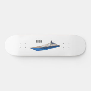 Skateboard Illustration de yacht