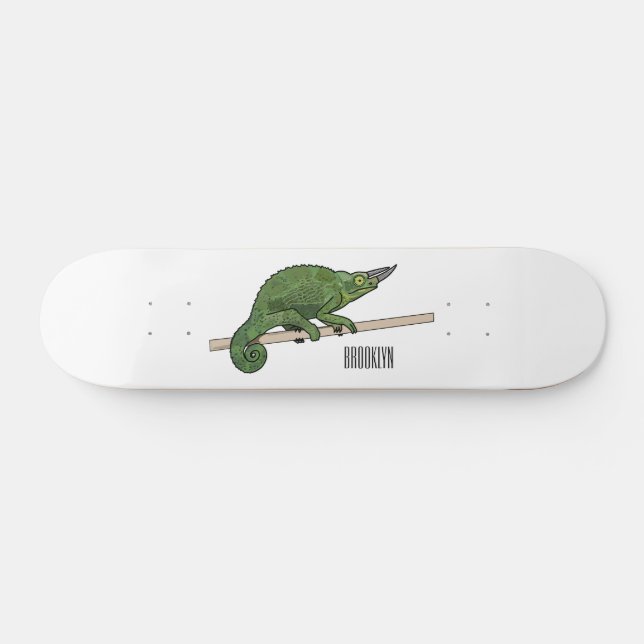 Skateboard Illustration du caméléon de Jackson (Horz)