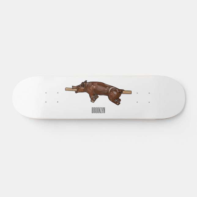 Skateboard Illustration du rôti de porc / rôti de porc (Horz)