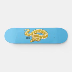 Skateboard Illustration du serpent python birman