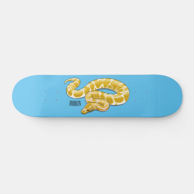 Skateboard Illustration du serpent python birman (Horz)