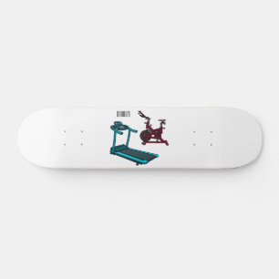Skateboard Illustration du tapis roulant et de la bande dessi