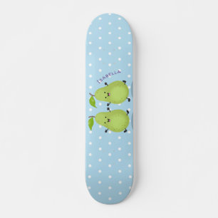 Skateboard Illustration d'une paire de poires mignonne