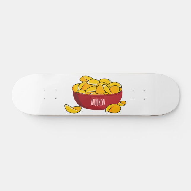 Skateboard Illustration d'une puce de pomme de terre (Horz)