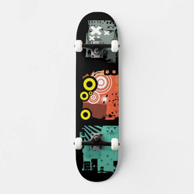 Skateboard Illustration grunge 2 de bannières (Recto)