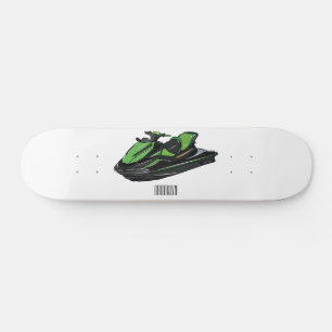 Skateboard Illustration Jet ski