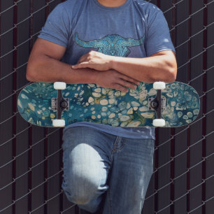 Skateboard Imaginaire Abstrait sous-marin