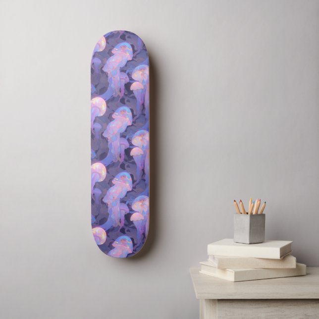 Skateboard Imaginaire Anime Miyazaki Style Jellyfish Art (Art mural)