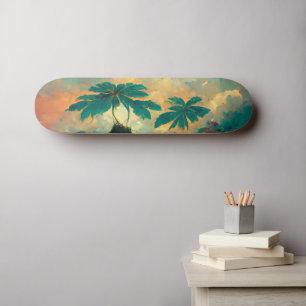 Skateboard Imaginaire tropical Mer & Palmiers