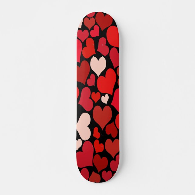 Skateboard Impression cardiaque (Devant)