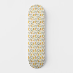 Skateboard Impression de nurserie d'animaux de safari