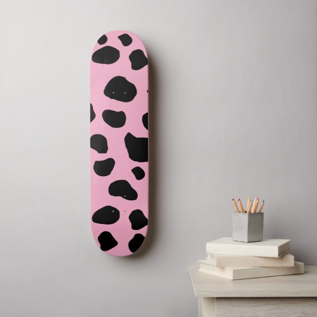Skateboard Impression de vache, Motif de vache, Spots de vach (Art mural)
