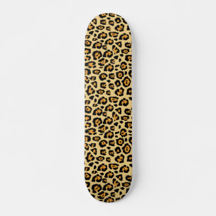 Skateboard Impression léopard
