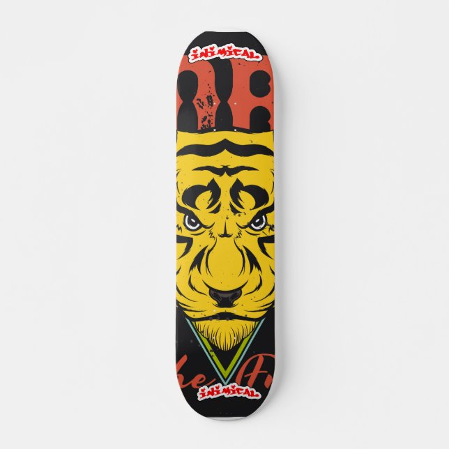 Skateboard Inamical Born To be Free Tiger Deck  (Devant)