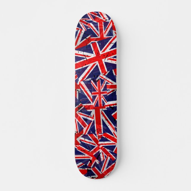 Skateboard Indicateur Union Jack | Drapeau britannique | Drap (Devant)