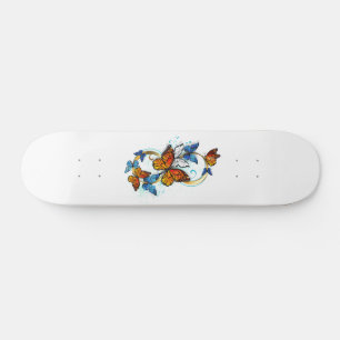 Skateboard Infinité de papillons monarques