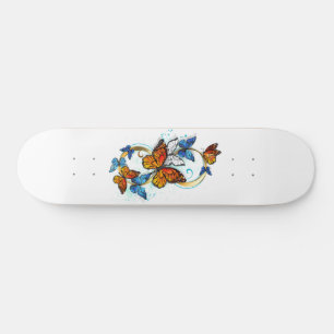 Skateboard Infinité de papillons monarques
