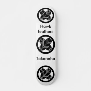 Skateboard Intersecting hawk feathers