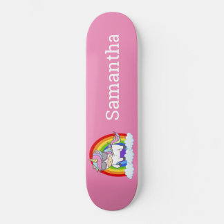 Skateboard Intervenants Unicorn Gang Pink