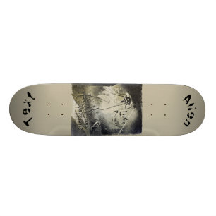 Skateboard Invasion étrangère originale vintage 8 1/8"