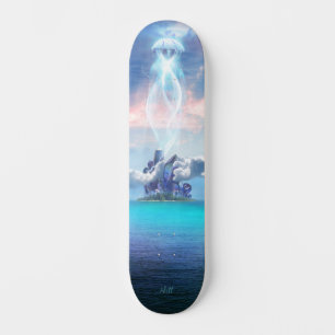 Skateboard Iridescent Crystal Island Energy Station Jelly UFO