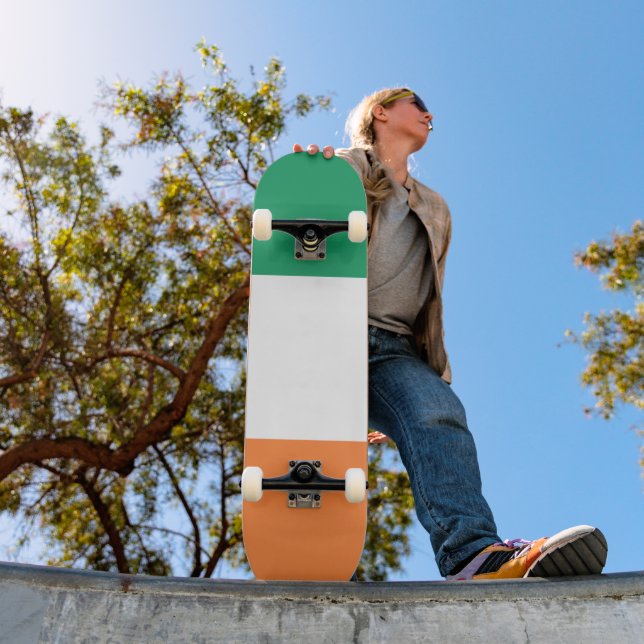 Skateboard Irlande National Flag, standard irlandais, bannièr (Extérieur 1)