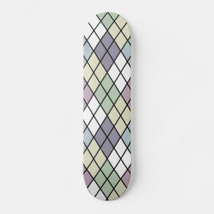 Skateboard Jacquard des diamants Pastel