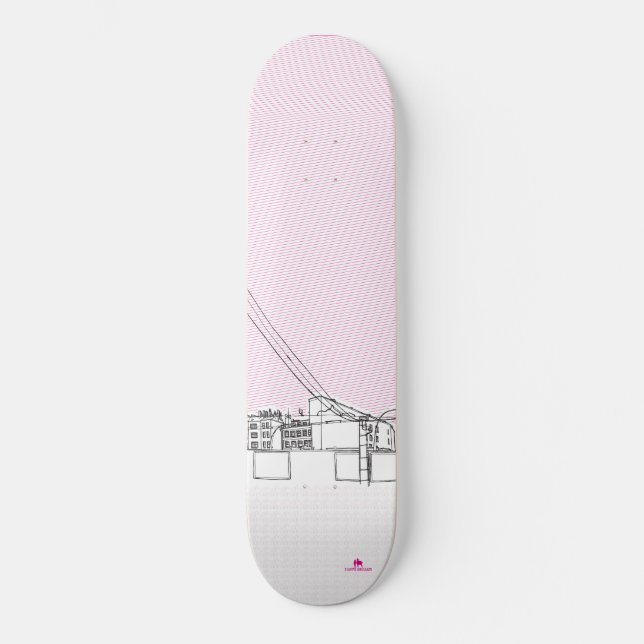 Skateboard J'aime la planche à roulettes de Berlin (Recto)