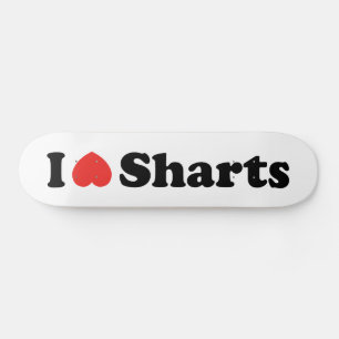 Skateboard J'aime les pets diarrhéiques