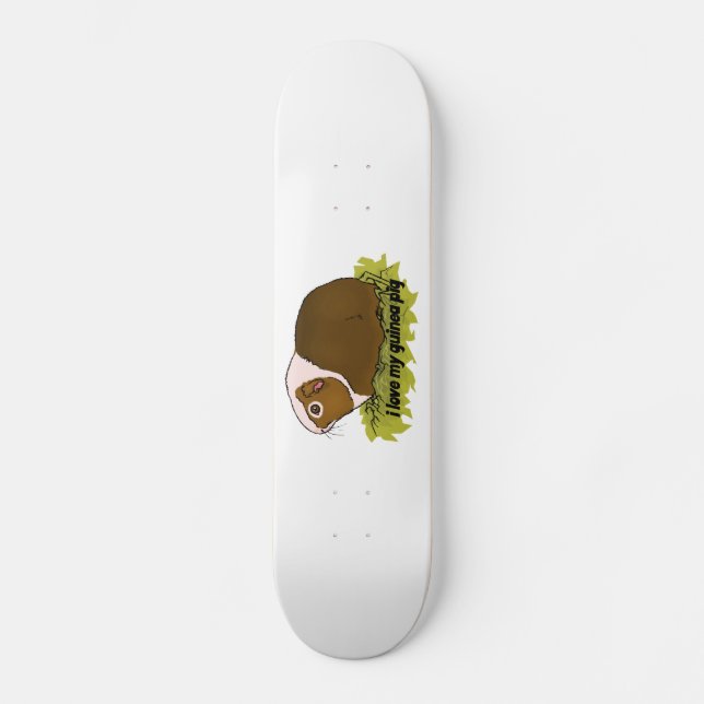 Skateboard J'aime mon cobaye (Recto)