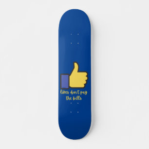 Skateboard J'AIME NE PAS PAYER LE jeu de mots sur les médias
