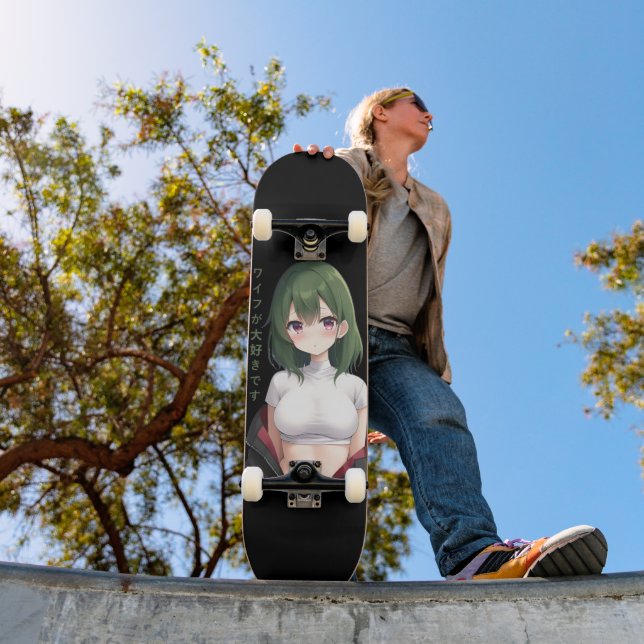 Skateboard J'aime Waifu (Extérieur 1)