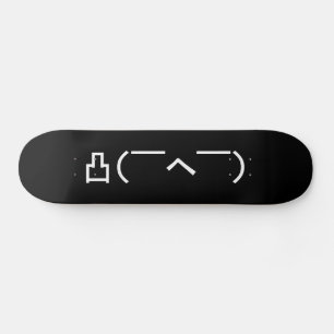 Skateboard Japonais fâché Kaomoji d'émoticône de doigt mo